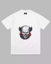 Thumbnail for Unisex Circus Giggles: White Clown Tee